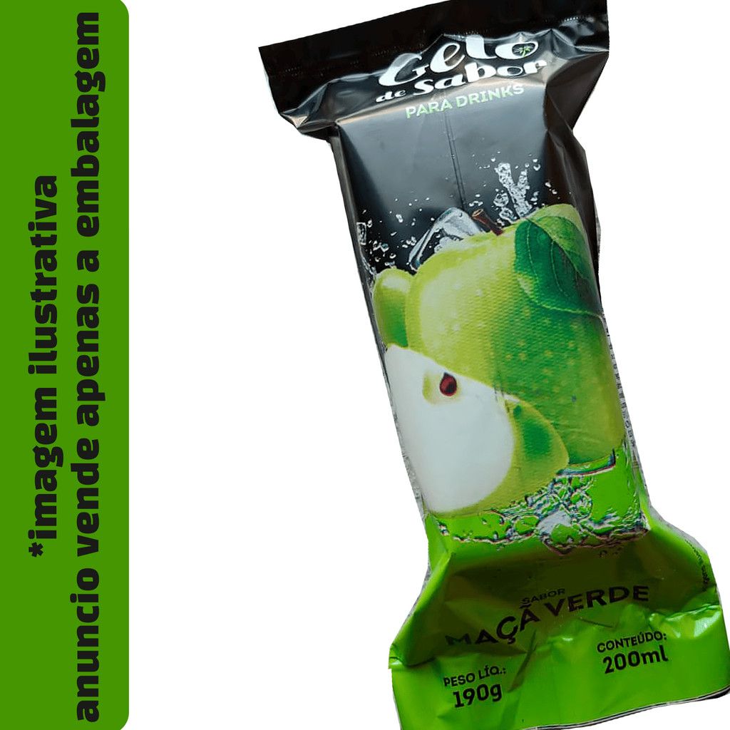 Saco BOPP Maçã Verde: Embalagem Ideal para seu Gelo!