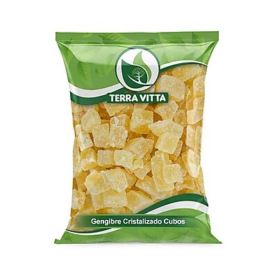 Gengibre Cristalizado em Cubos: Sabor e Saúde!