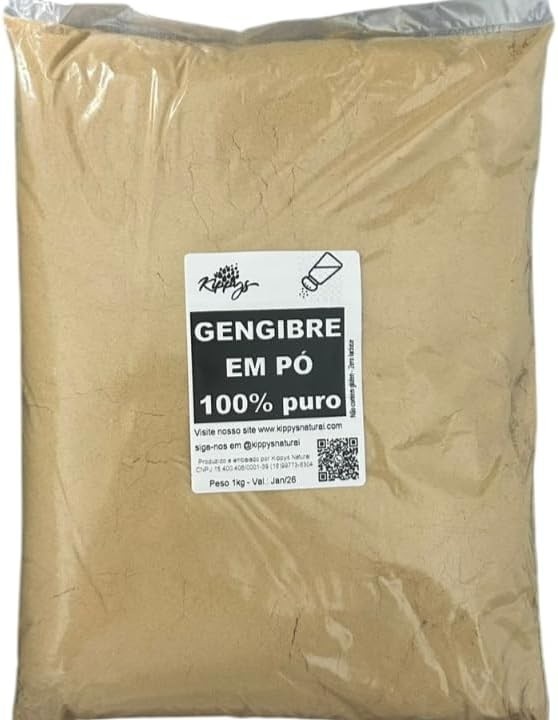 Gengibre em pó 100% puro - 1kg