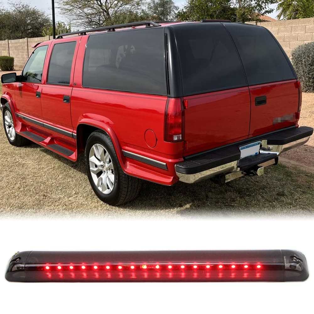Luz de Freio LED 3ª Geração Dreamseek - Upgrade Essencial para Chevy Suburban, Tahoe, Yukon e Mais (Lente Fumê)