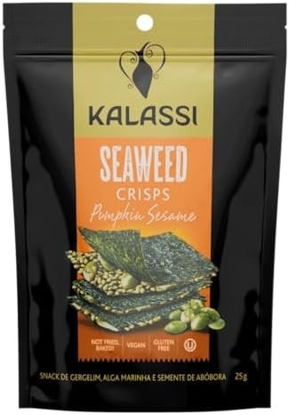 Kalassi Snack Gergelim Alga Marinha E Semente De Abóbora Sem Glúten Sachê 25G