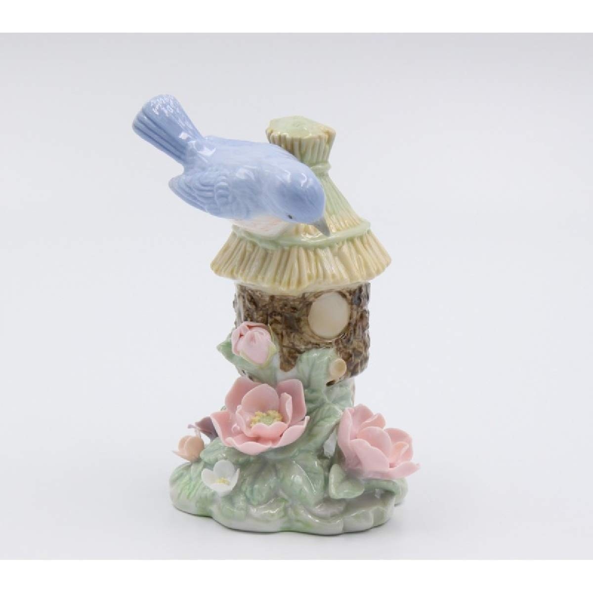 Decore com Charme: Pássaro Azul em Casa dos Pássaros Marrom - Cosmos Gifts 96302