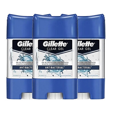 Gillette Antibacterial: Proteção 48h em 3 Unidades