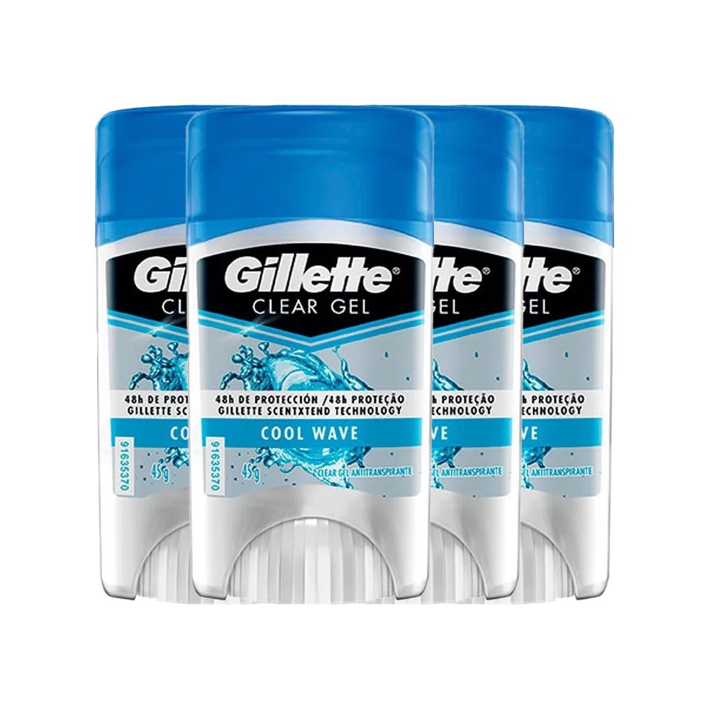 Gillette Cool Wave Mini: 4 Desodorantes em 1 Kit!