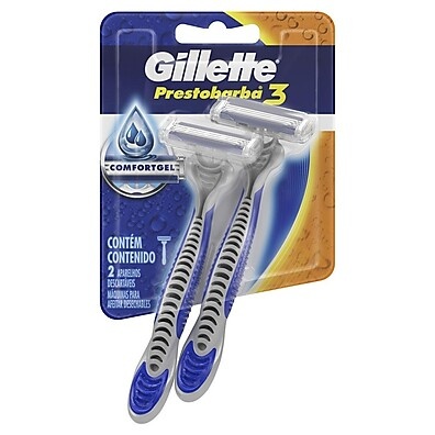 Gillette Prestobarba 3: Barbear Suave e Rápido com 2 Unidades