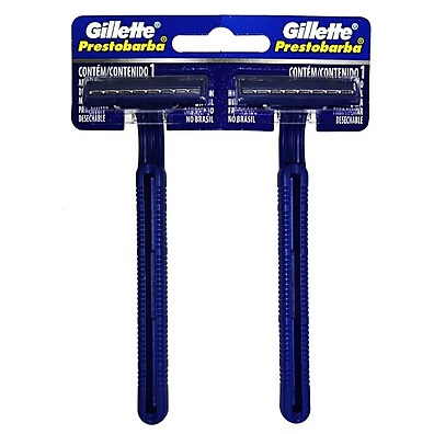 Gillette Prestobarba Regular – 2 Unidades com Lâminas Precisas