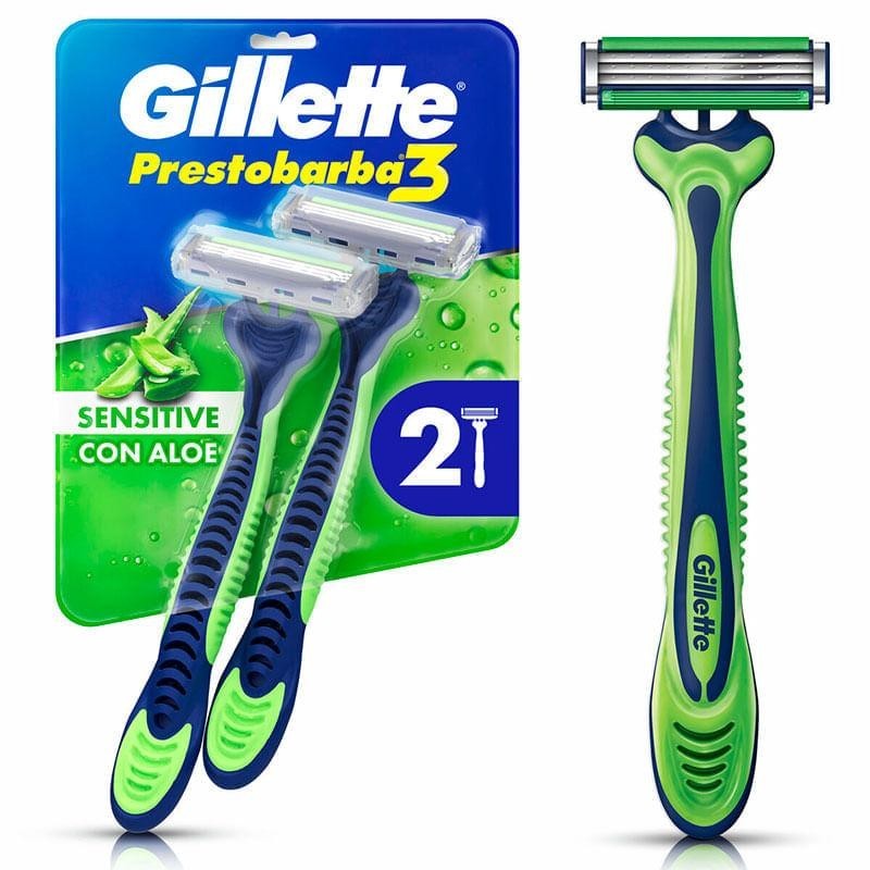 Gillette Prestobarba3 Sensitive: Barbear Suave e Sem Irritação