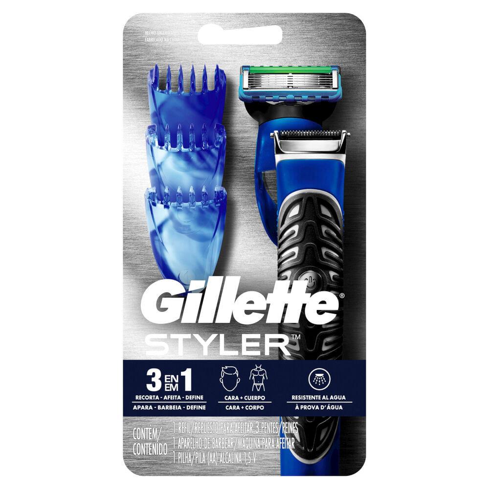 Gillette Styler 3 em 1: Barbear, Aparar e Estilizar!