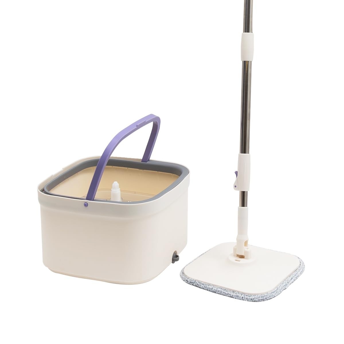 Mop Giratório Água Nova com Balde e Esfregão - Limpeza Prática e Eficiente