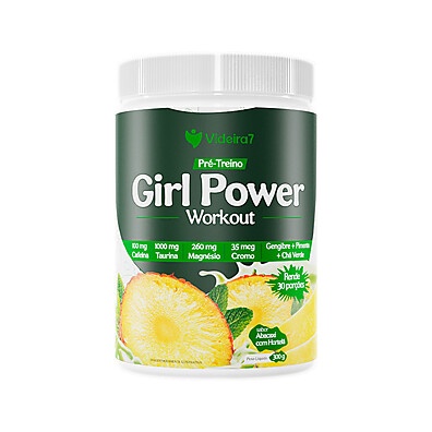 Girl Power: Pré-Treino Abacaxi e Hortelã 300g