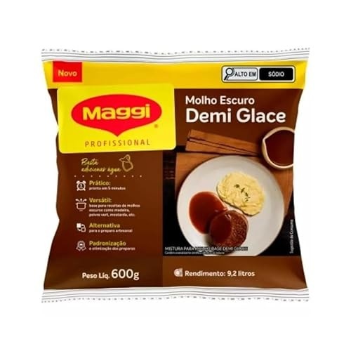Molho Demi Glacê Escuro 600g Maggi Nestle Profissional