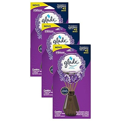 Glade Lavanda: Kit 3 Difusores 100ml