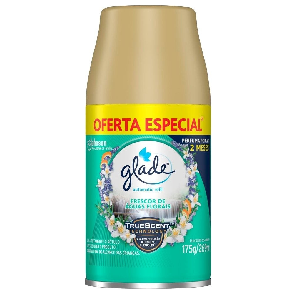 Glade Refil Frescor Águas Florais: Ar Puro e Perfumado