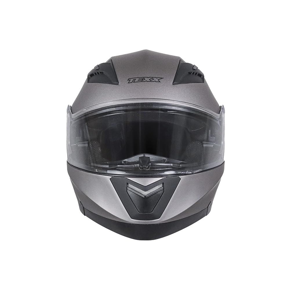 Capacete Texx Escamoteável Gladiator V3 Chumbo Fosco - Segurança e Estilo para Sua Pilotagem