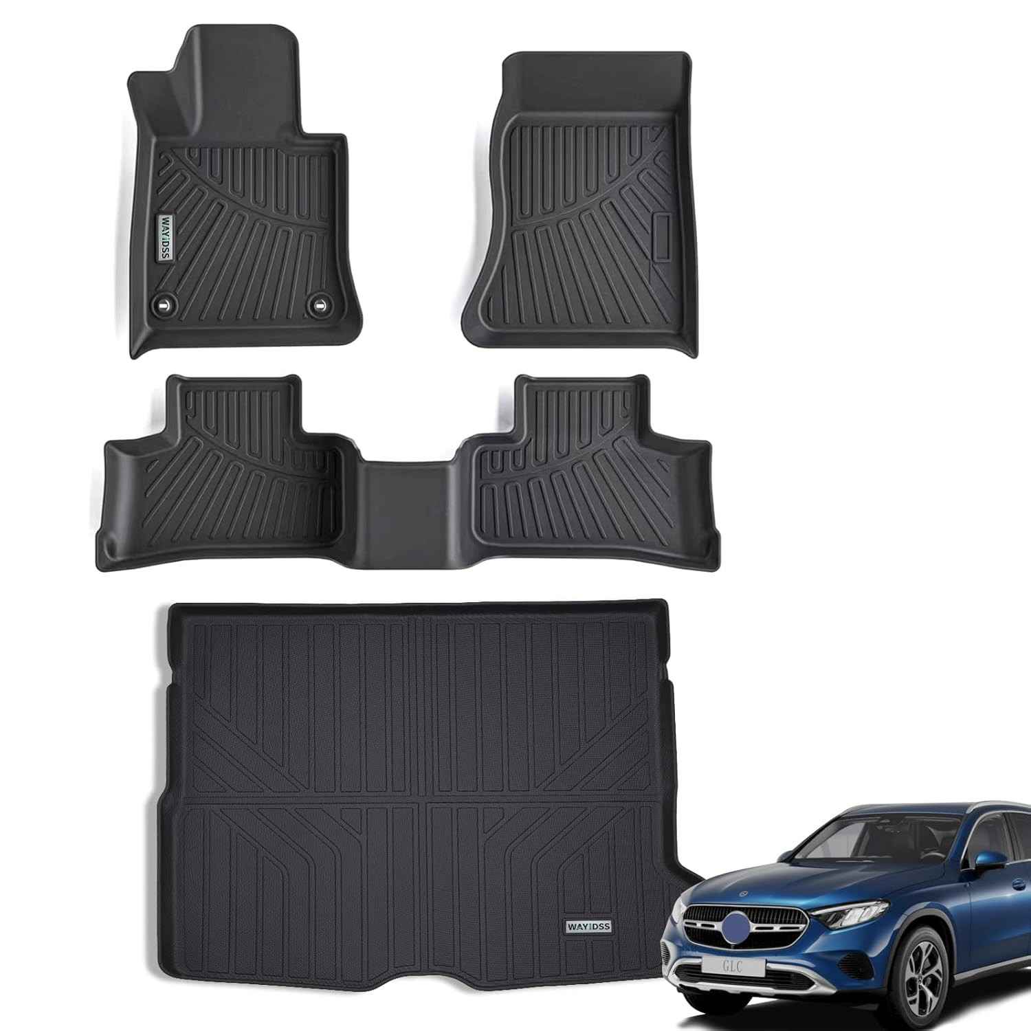 Tapetes e Forro de Porta-Malas TPE para Mercedes-Benz GLC 2023/2024 - Proteção Total