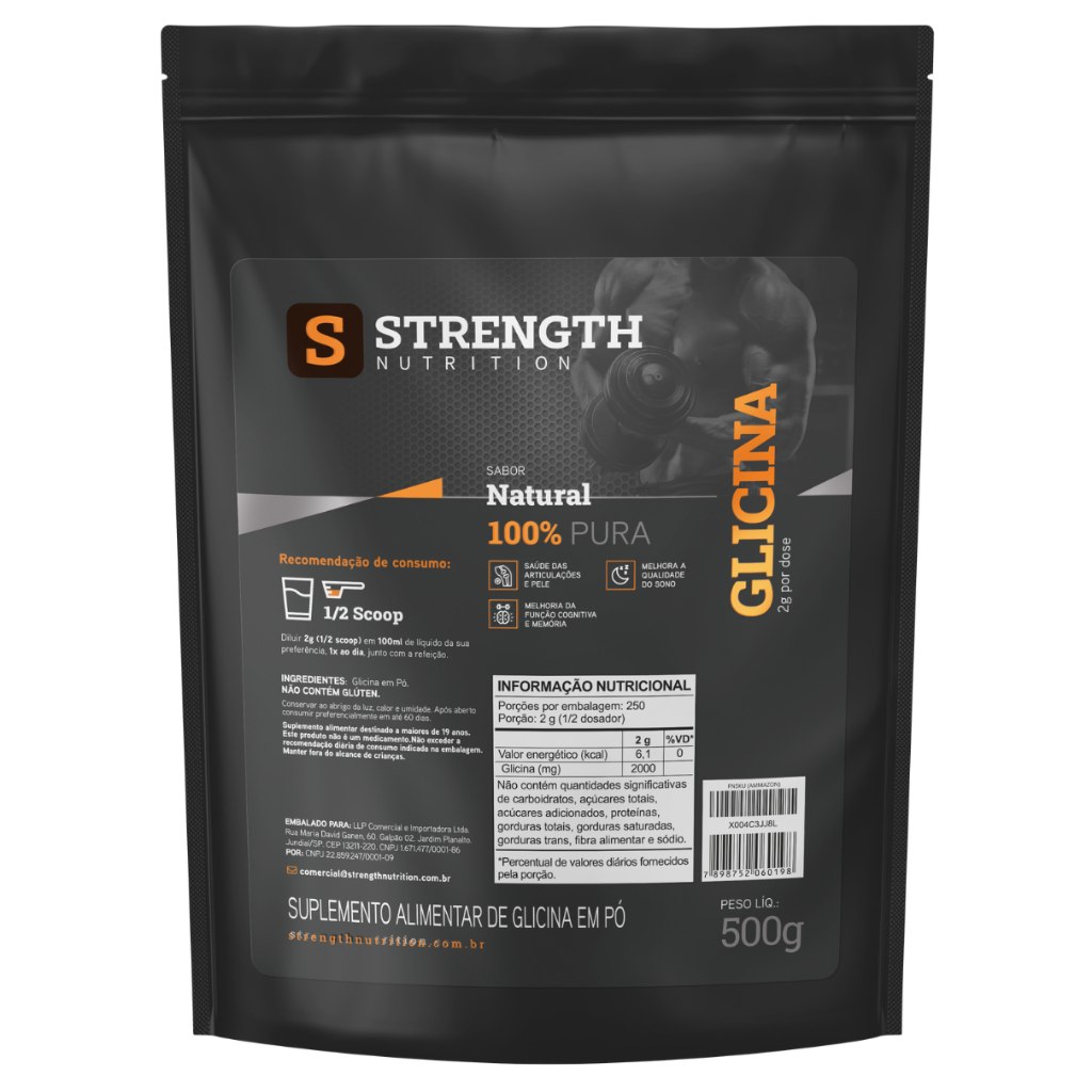 Glicina 100% Pura: Melhora Sono e Recuperação Muscular
