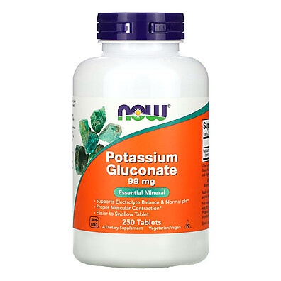 Gluconato de Potássio 99mg Now Foods: Energia e Saúde!