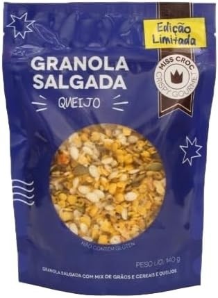 Granola Salgada Queijo Sem Glúten Miss Croc 140g