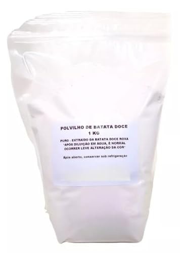 Polvilho de Batata Doce Roxa, 1 kg, 100% Puro, Sem Glúten, Vegano