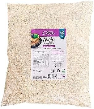 Aveia em Flocos Finos Leve Croc 1kg - Sem Glúten e Sem Contaminação Cruzada