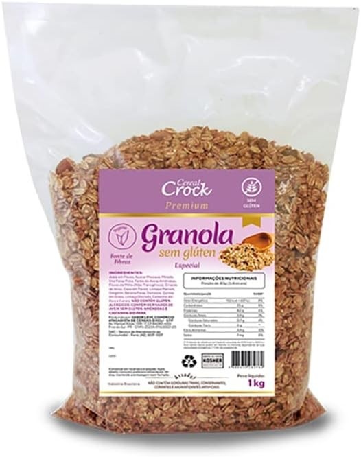 Granola Especial (com aveia sem glúten) Cereal Crock 1kg