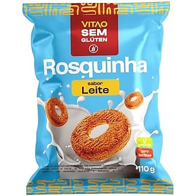 Rosquinha Sem Glúten Leite: Delícia Leve 110g