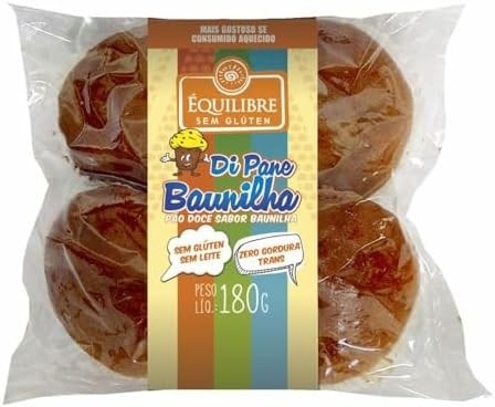 DIPANE BAUNILHA (PÃO DOCE) SEM GLÚTEN 180G