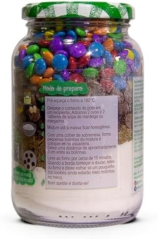 Cookie Mix Com Chocolates Coloridos SEM GLÚTEN 470g - Vida Gourmet