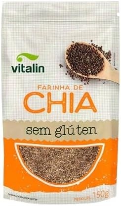 Kit 6X: Farinha de Chia Sem Glúten Vitalin 150g