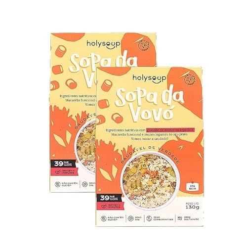 Kit 2X: Sopa da Vovó Sem Glúten Holysoup 130g