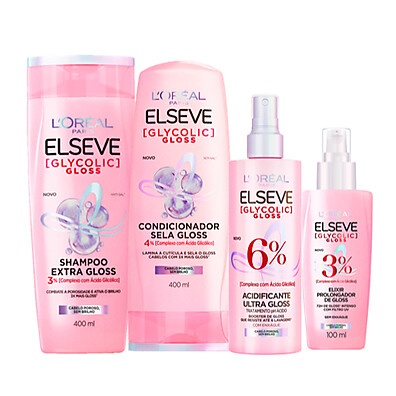 Glycolic Gloss: Kit Completo para Cabelos Radiantes