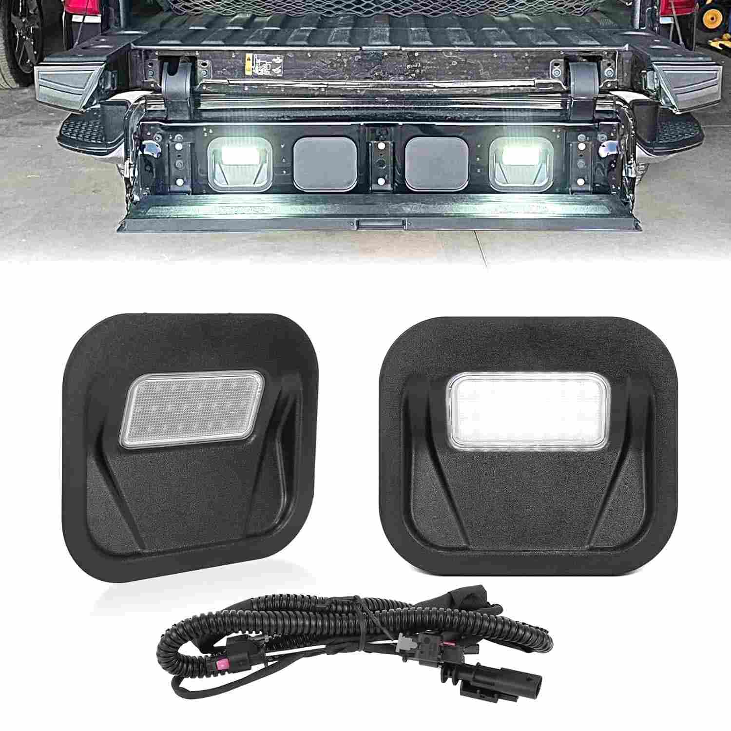 Kit 2 Lâmpadas LED Traseiras para Caminhonete - GMC Sierra & Chevrolet Silverado (2020-2025)