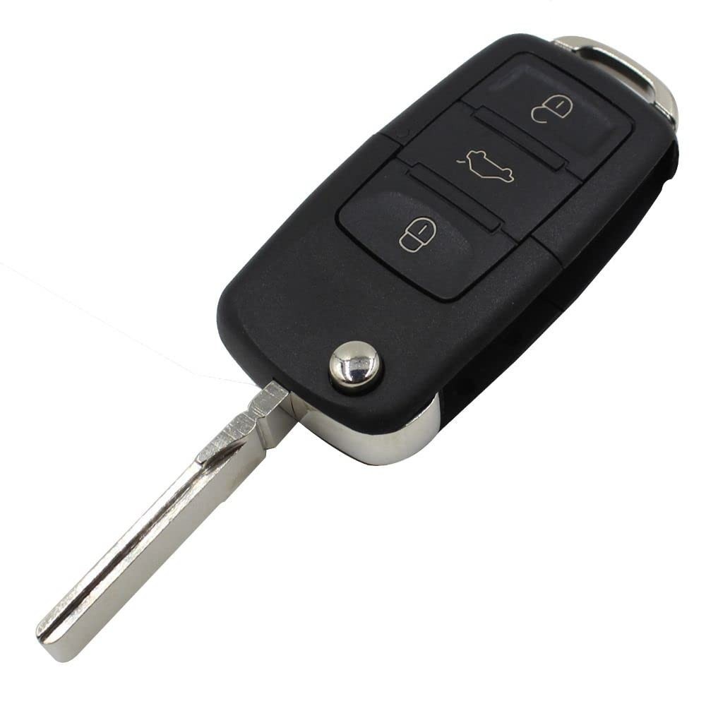 Chave Canivete VW 3 Botões para Gol G5, Fox, Voyage e Mais - Substituição Original Resistente