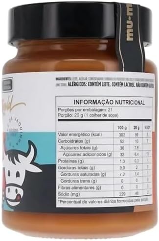 Doce de Leite MU-MU GOLD 420g Neugebauer Menos Açucar Mais Leite Sobremesa 1 Un.