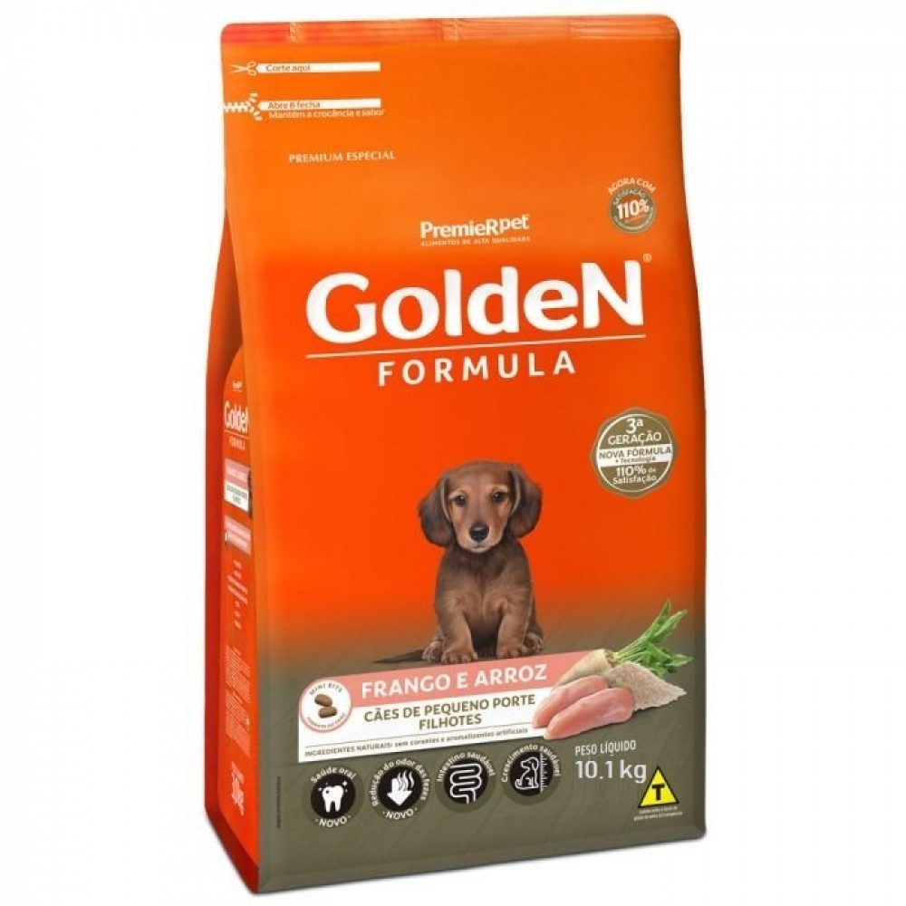 Golden Mini Bits Filhote: Nutrição Premium para Cães Pequenos
