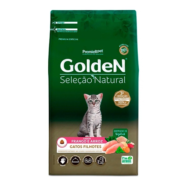 Golden Seleção Natural Gatos Filhotes: Nutrição Premium