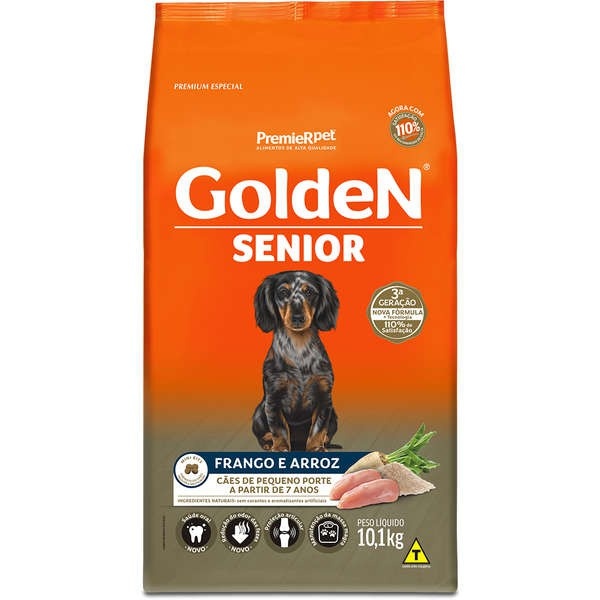 Golden Sênior Mini Bits: Nutrição para a Melhor Idade do Seu Cão