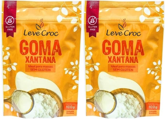 Kit com 2 Pouchs de Goma Xantana de 100g cada - Leve Croc