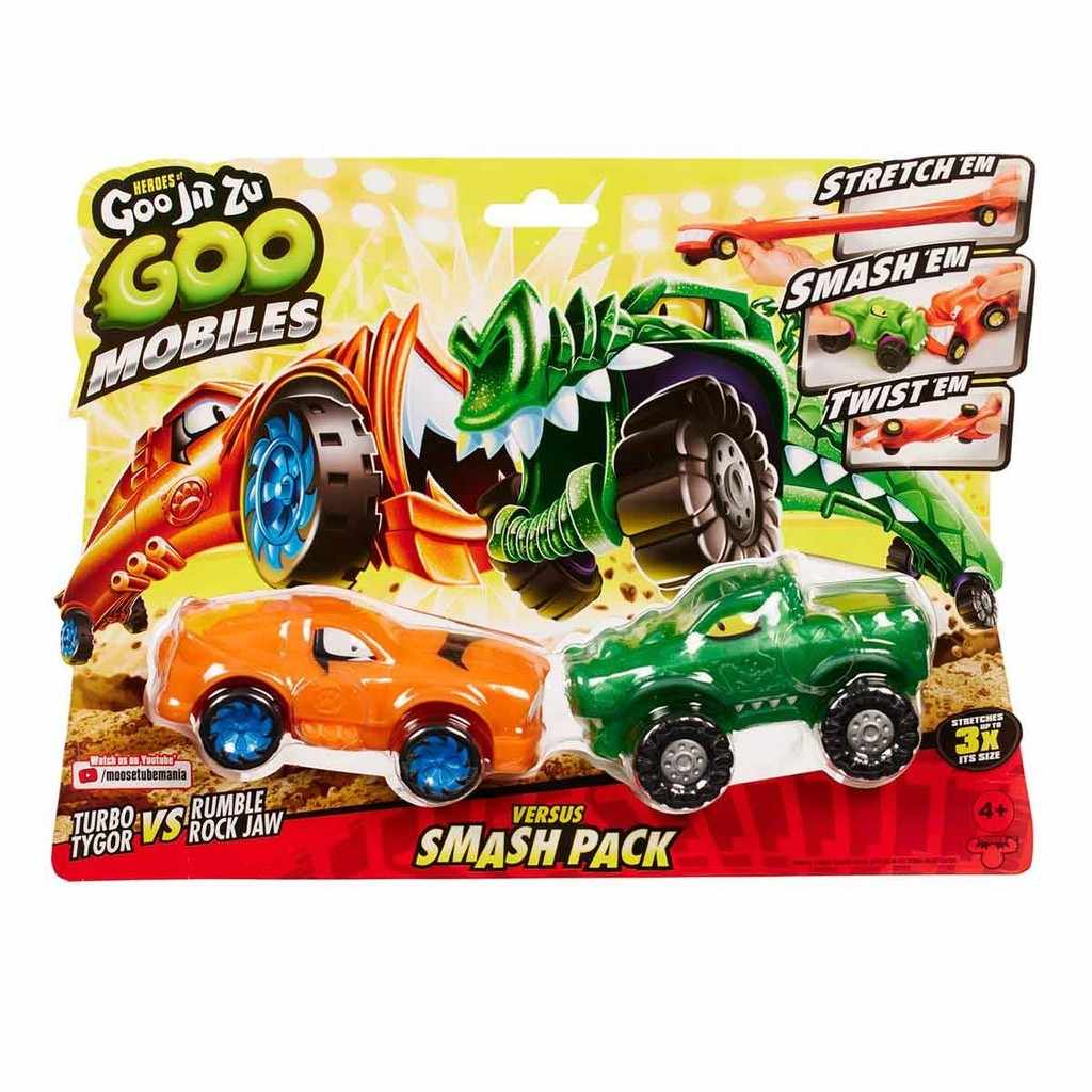Goo Jit Zu: Carrinhos Turbo Tygor vs. Rumble
