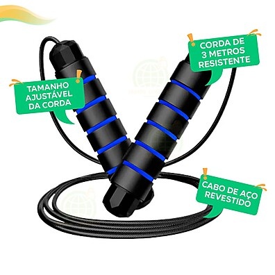 Corda de Pular Speed Fit: Treino HIIT e Queima de Gordura