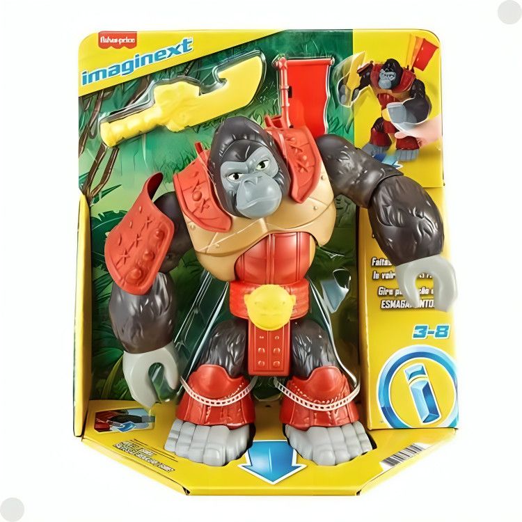 Gorila Samurai Fisher Price 22cm: Ação e Imaginação para Crianças