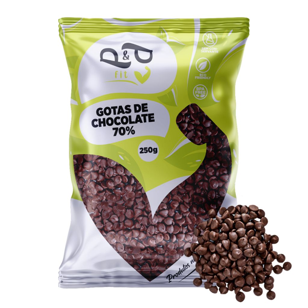 Gotas de Chocolate 70% P&P: Sabor Intenso!