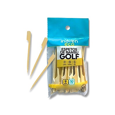 Palitinho de Bambu Golf para Hambúrguer Gourmet