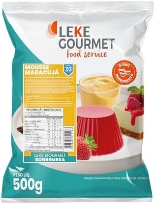 Leke Gourmet Mousse Maracujá em pó 500g