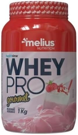 Whey Pro Gourmet (1kg), Milkshake de Morango