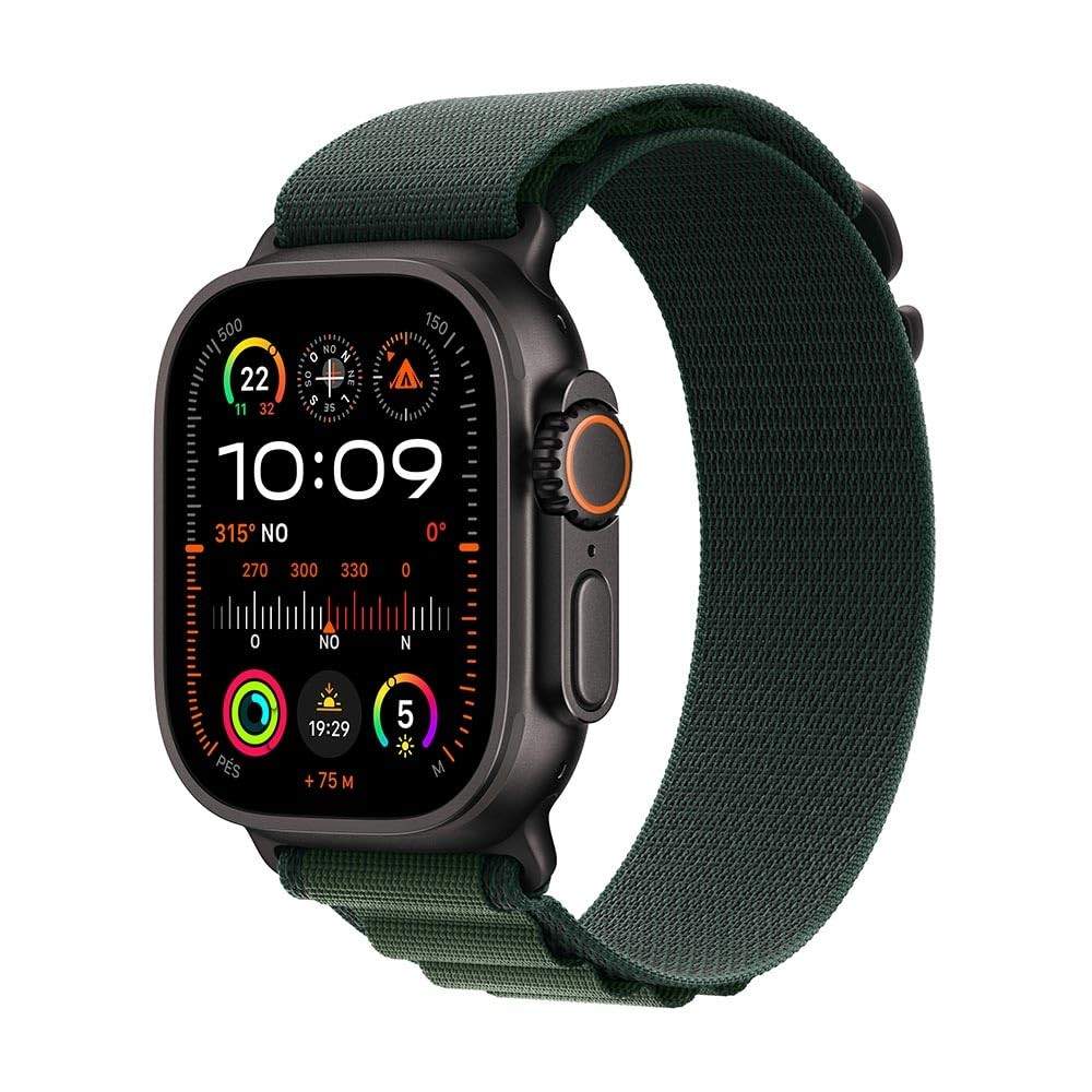 Apple Watch Ultra 2: O Relógio Definitivo para Aventura e Esportes | Titânio Preto, GPS Dupla Frequência