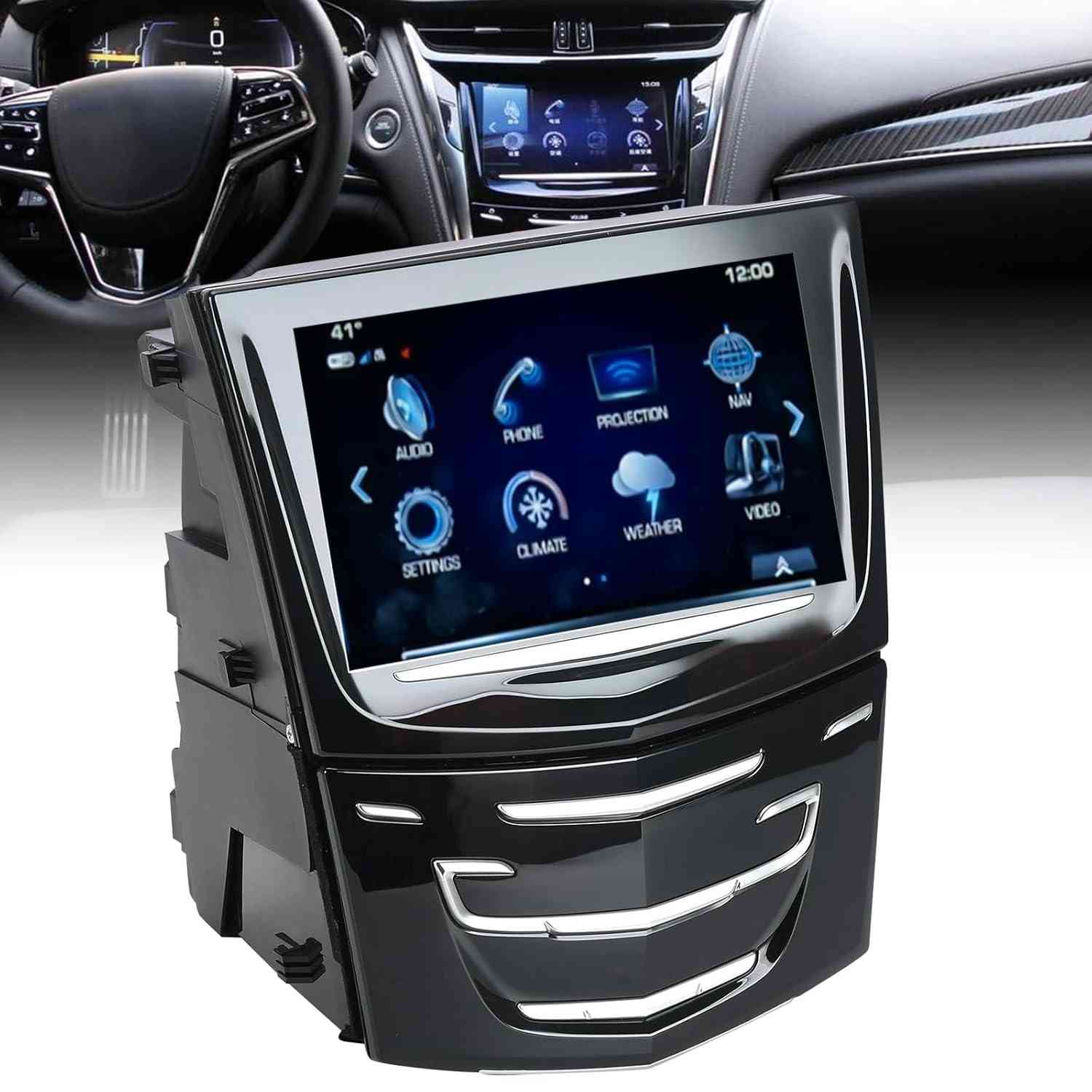 Rádio CUE Cadillac ATS/CTS/SRX/XTS/Escalade/ELR 2013-2020: Tela Touch GPS e Controle de Assentos