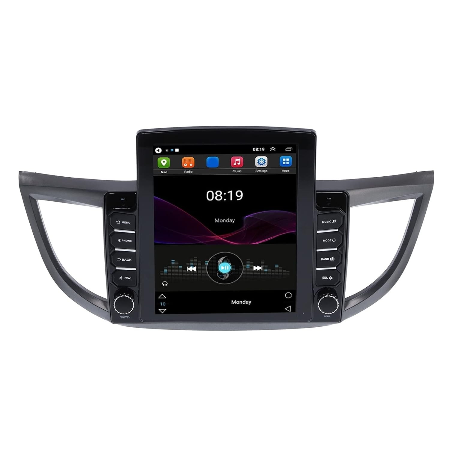 Central Multimídia 9.7" GPS Wifi Android 9.1 para Honda CRV 2012-2016