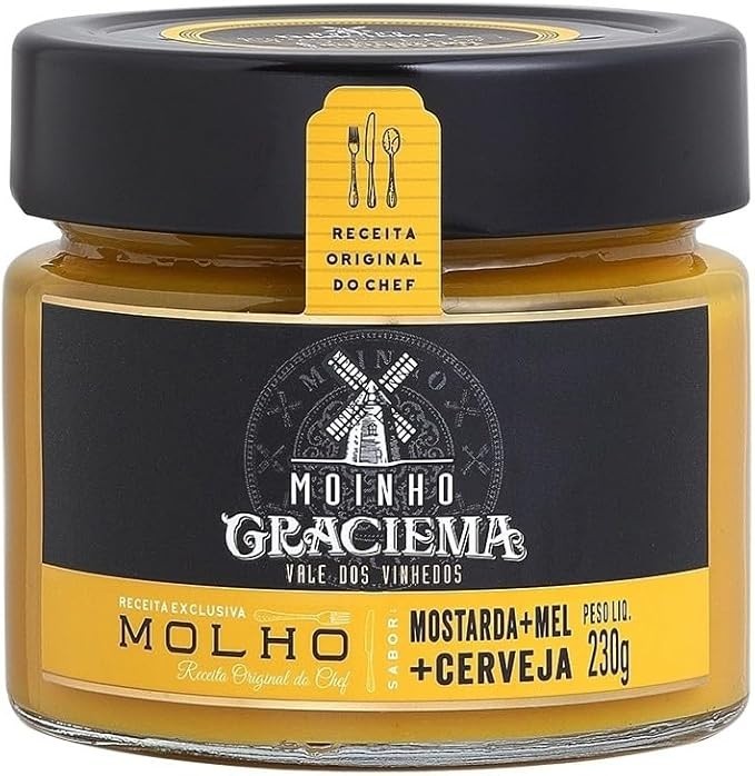 Molho de Mostarda, Mel e Cerveja Moinho Graciem - 230gr
