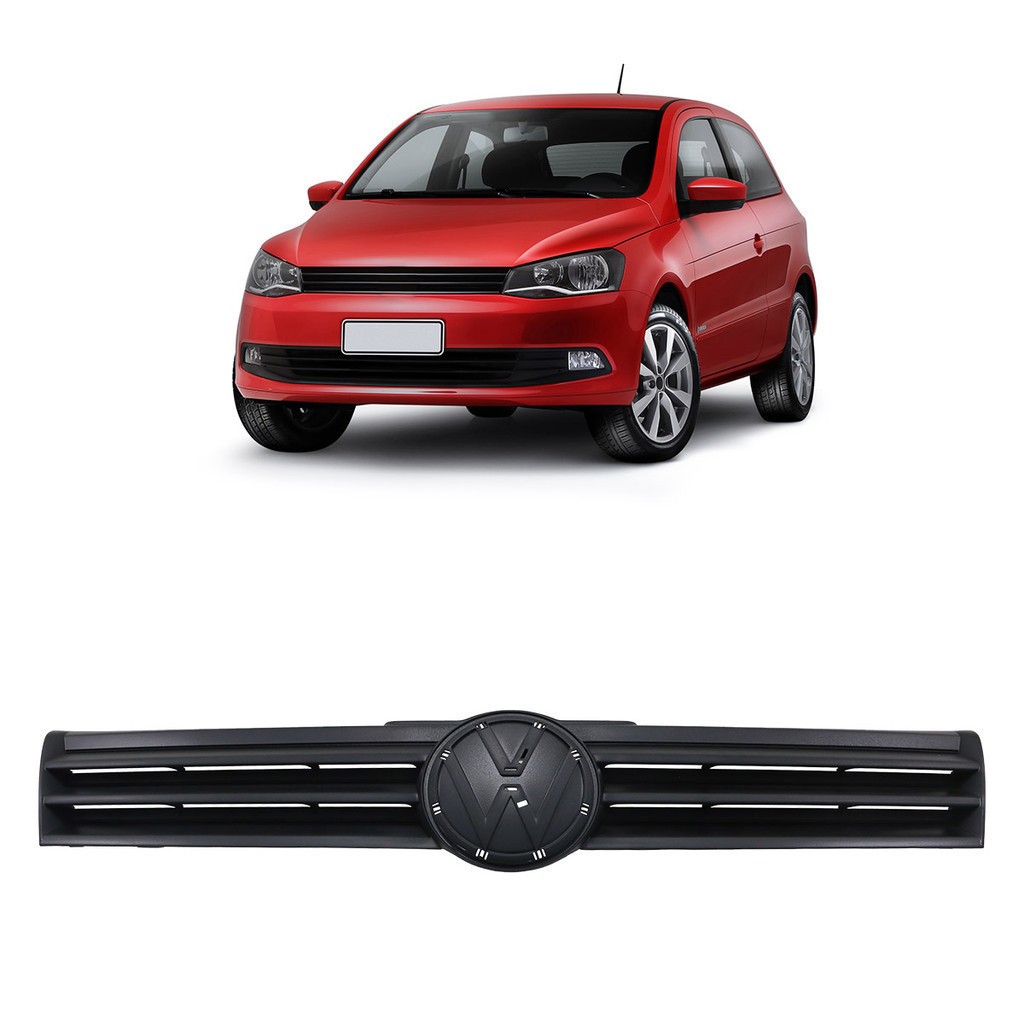 Grade Frontal Gol G6: Preto Texturizado e Estilo!